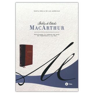 Harper Collins / Thomas Nelson / Zondervan SPAN - NBLA Biblia de Estudio MacArthur, Leathersoft Cafe con indice (MSB 2nd Edition Leathersoft Brown, Thumb Indexed)