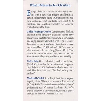 What it Means to be a Christian Tract (100 Pack)
